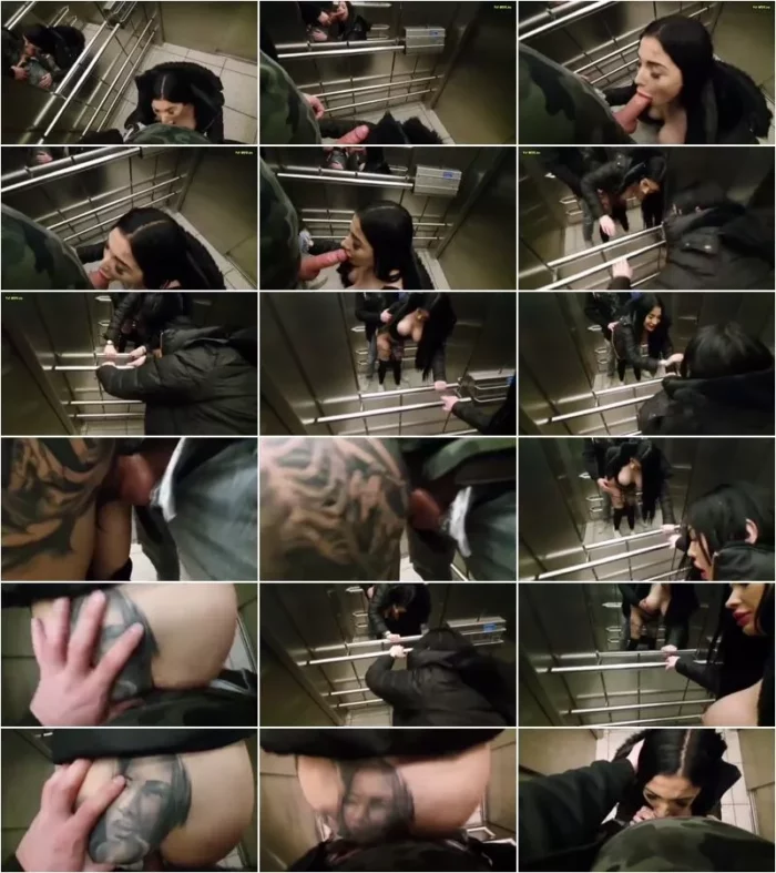 JennaSwhite - EXTREM PUBLIC - Im Lift blank gefickt [HD 720p] (MDH)