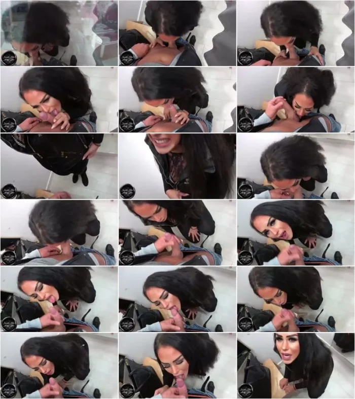 FunFuckPaar - Andy-Star besamt Maulfotze in Kaufhaus Umkleide Cum [HD 720p] (MDH)