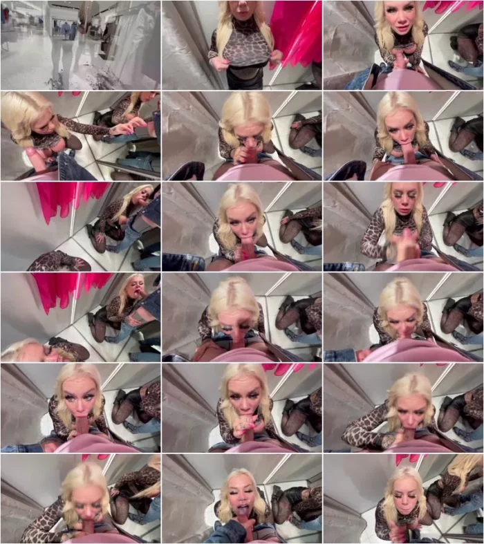 SteffiBlond - riskant ROTZ JOB - ich lutsche in der Umkleide [FullHD 1080p] (MDH)
