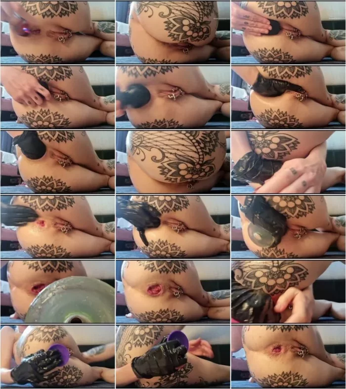 rosarosebud - 20 Minute Rosebud Anal w/ Black Glove  [HD 720p] (Dildo)
