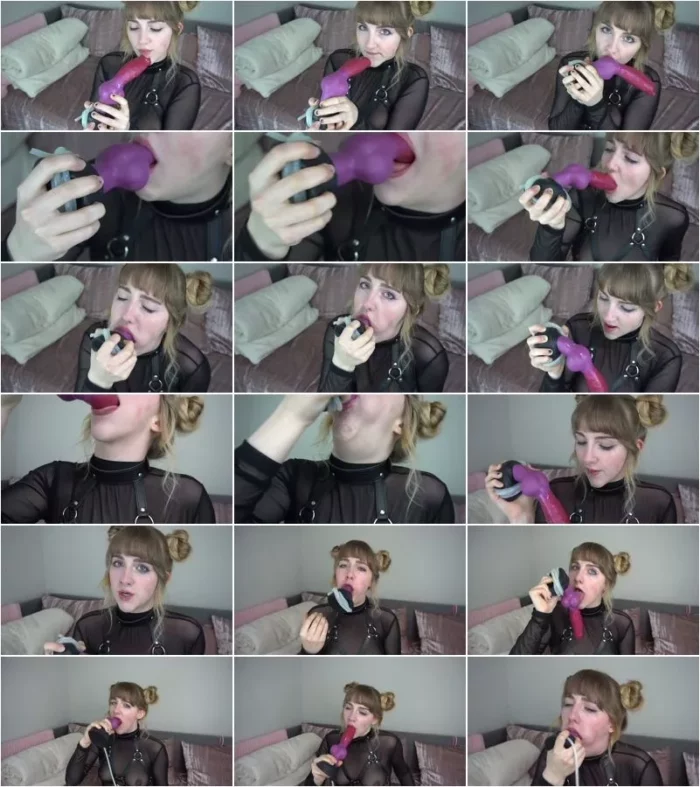 MissPrincessKay - Bad Dragon Rex Knot Deepthroat Throatpie [FullHD 1080p] (Dildo)