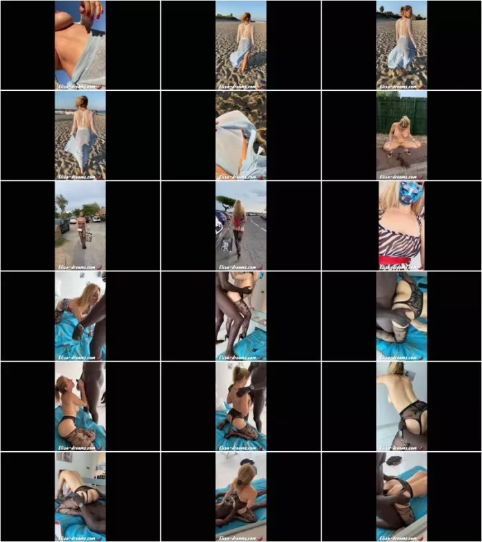 Elisa dreams - Sex Challenge 2020 - Naughty Story : Flashing in Public and Interracial Sex 17.12.2020 [FullHD 1080p] (Elisa-dreams)