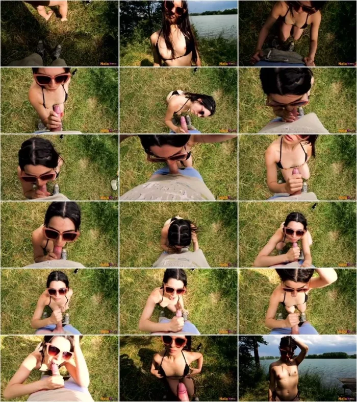 NalaBam - Outdoor Blowjob am See - Nala Bam im Bikini Lutscht den Schwanz [FullHD 1080p] (MDH)