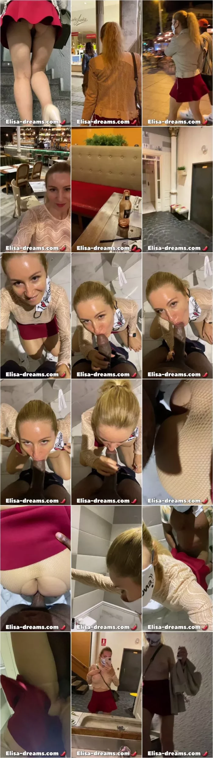 Elisa dreams - Sex Challenge 2020 - Fucked by my lover in a restaurant bathroom 13.03.2021 [UltraHD/2K 1920p] (Elisa-dreams)