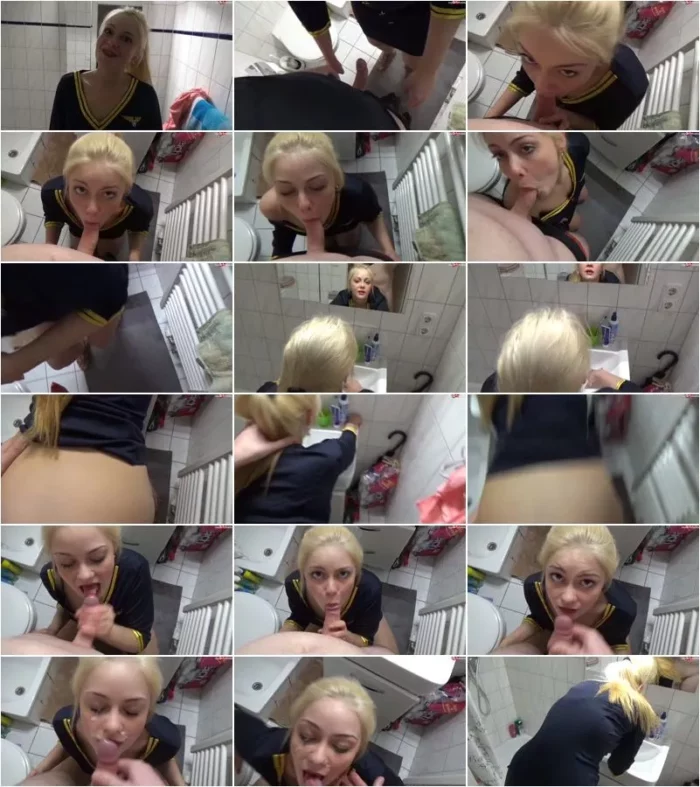 Trinity-pervers - Versaute Stewardess blast und fickt gerne vor der Arbeit [HD 720p] (MDH)