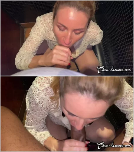 Elisa dreams - Cuckolding my husband by sucking my lover in the toilet 24.07.2022 [FullHD 1080p] (Elisa-dreams)
