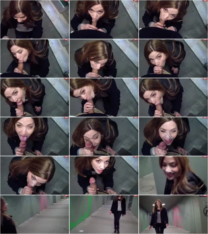 MaryHaze - Public Speed-Blowjob am Bahnhof - Spermaface [HD 720p] (MDH)