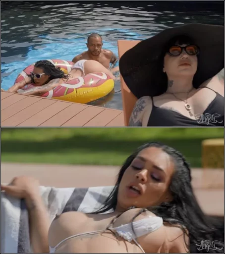 Eva Maxim, Justice - Eva's Creamy Pool Fuck (09-06-2023) [FullHD 1080p] (TransAngels)