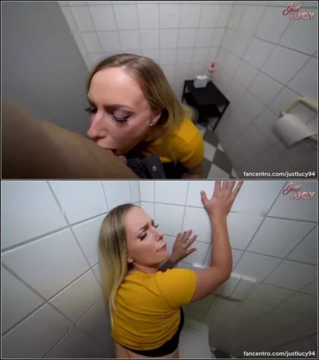 JustLucy - Spontaner AO Quickie - Auf der Restaurant Toilette und Facial [FullHD 1080p] (MDH)