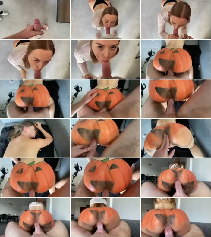 Elenarebelle - Kurbisschlampe bekommt creampie statt Sussigkeiten [FullHD 1080p] (MDH)