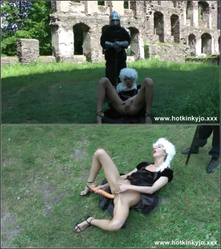 Hotkinkyjo - 2014-01-12 - Blick Knight Guard Horny Lady During She Deep Fuck Herself [FullHD 1080p] (Dildo)