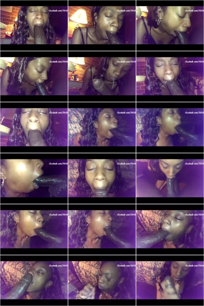 Dick Sucking Lips And Facials - DSLAF - Babii Karrine First Video - Sloppy Deepthroat And Choking Til Facial [SD 360p] (Clip4Sale)