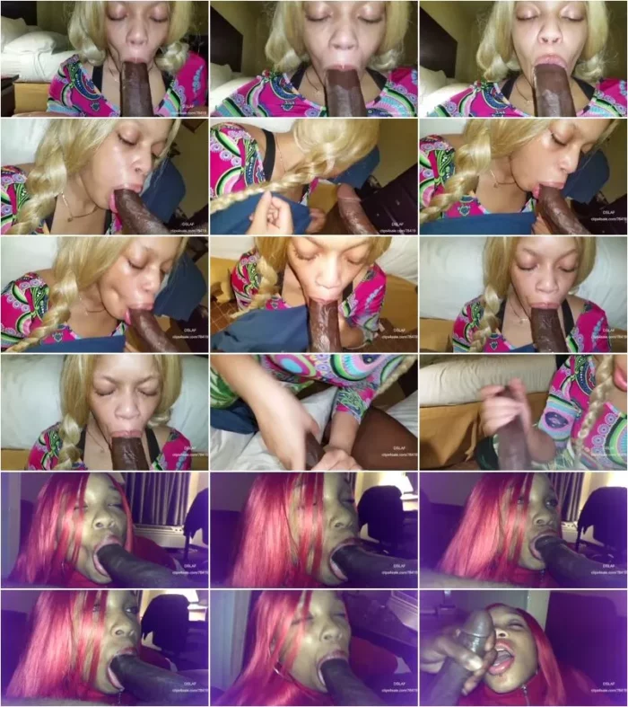Dick Sucking Lips And Facials - DSLAF - Ghetto Blondie Eats A BBC [HD 720p] (Clip4Sale)