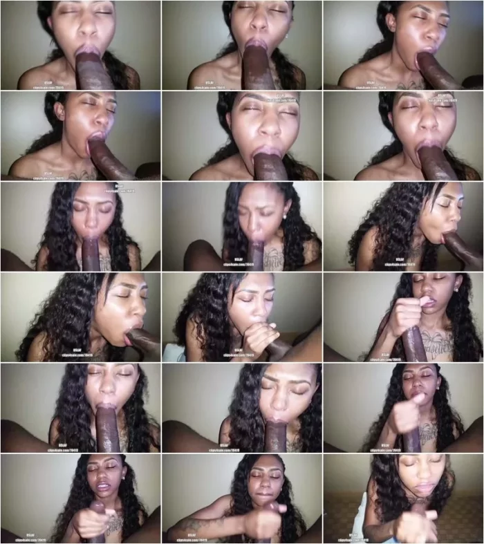 Dick Sucking Lips And Facials - DSLAF - Nicki Minaj Lookalike Eats BBC [HD 720p] (Clip4Sale)