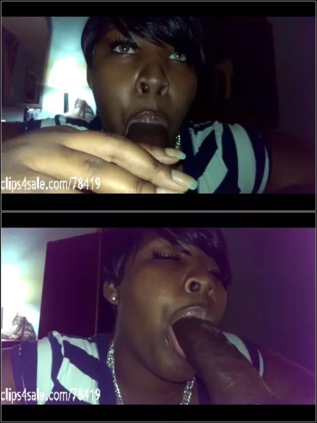 Dick Sucking Lips And Facials - DSLAF - Sensual But Sloppy BJ From Busty Ebony [SD 480p] (Clip4Sale)