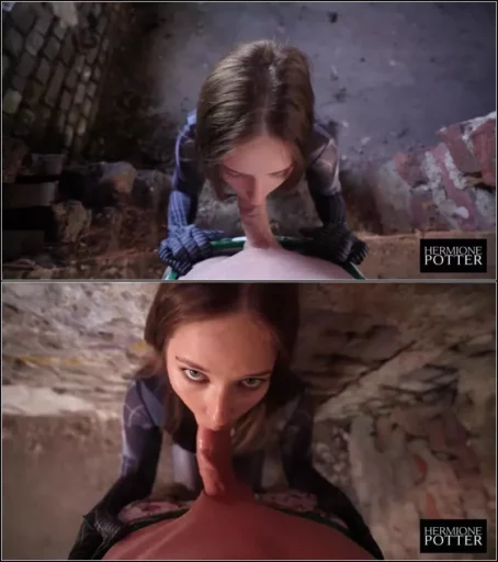 Hermione_Potter - Den Lost Place Fotografen mit Blowjob uberrascht - Spiderman Cosplay [FullHD 1080p] (MDH)