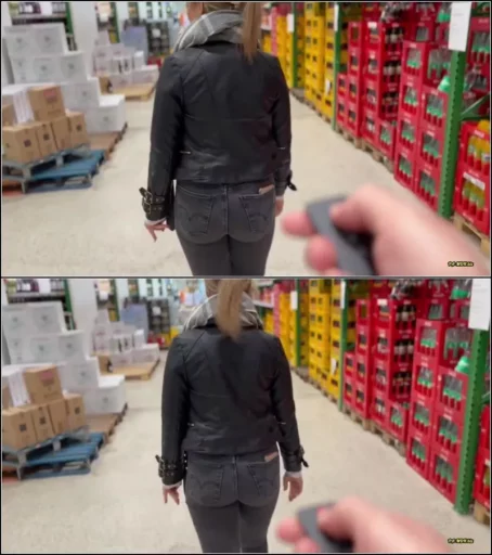 Manja1998 - Ferngesteuert im Supermarkt - Geil gefickt auf der Kundentoillette [FullHD 1080p] (MDH)