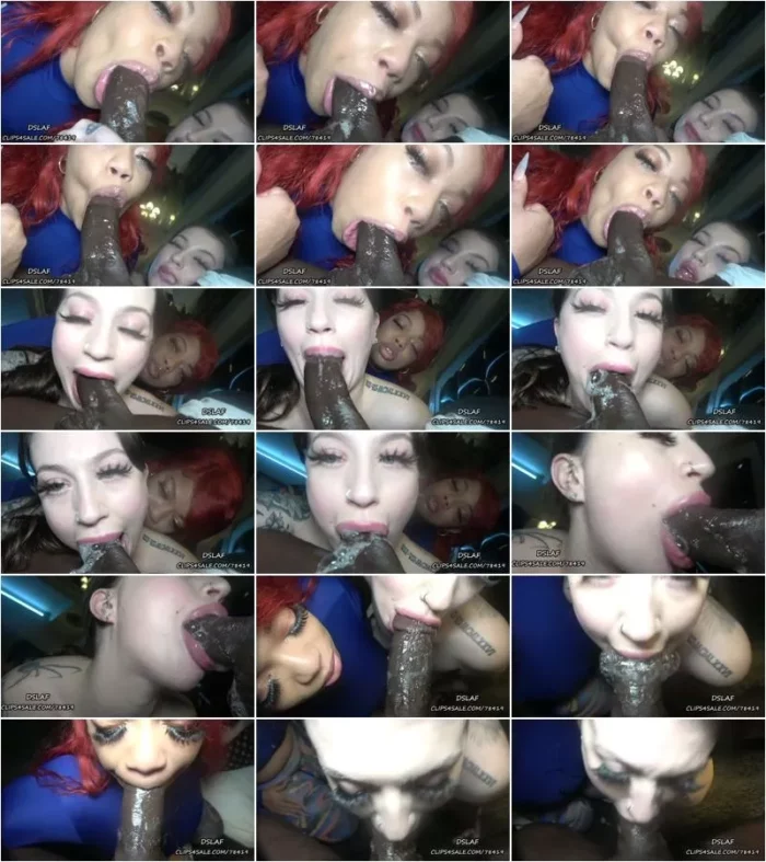 Dick Sucking Lips And Facials - DSLAF - Double Facial-Snow Bunny And Redbone Dick Sucking Lips Combo Part 2 [FullHD 1080p] (Clip4Sale)