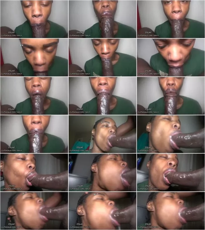 Dick Sucking Lips And Facials - DSLAF - Ghetto Bitch Extracting Cum With Her Mouth [FullHD 1080p] (Clip4Sale)