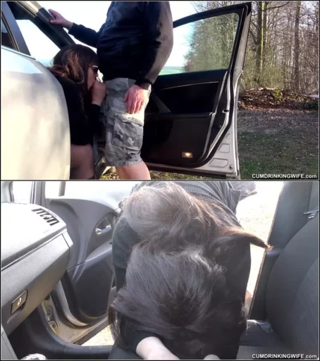 Marion - CREAMPIE GANGBANG AT THE FOREST ROAD DOGGING SPOT IN MARCH 2022 ep.1 [FullHD 1080p] (Cumdrinkingwife)
