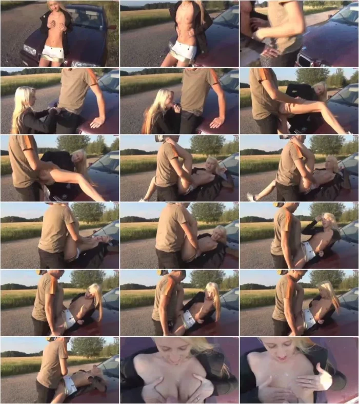 Leonie-pur - Zwischenstop - Fick auf der Motorhaube [FullHD 1080p] (MDH)