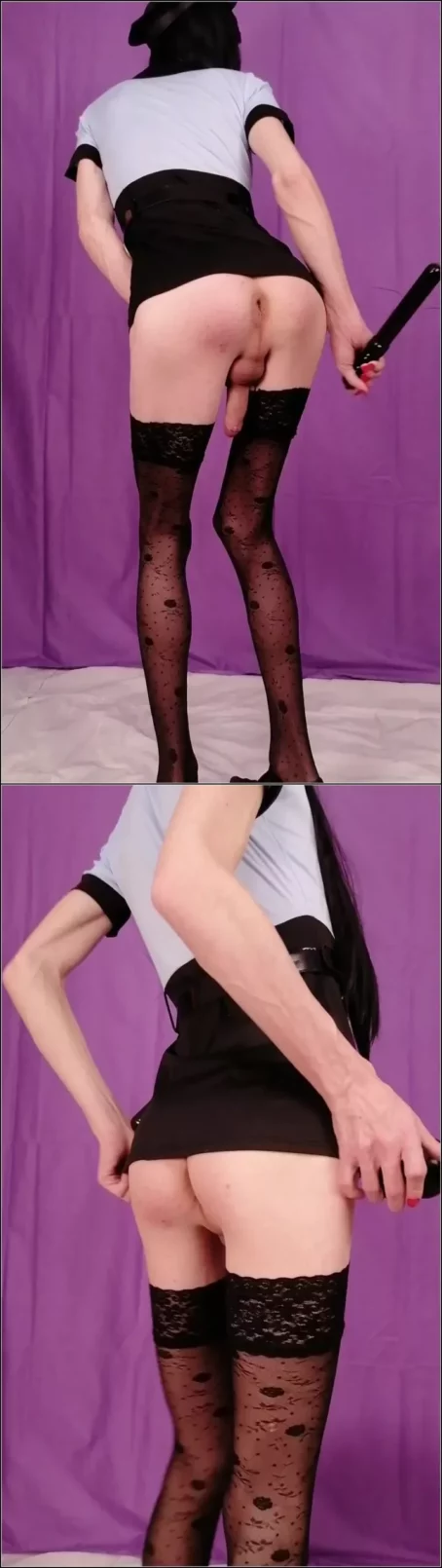 Alisya JC - COP GIRL WITH BUTT PLUG [UltraHD/2K 1920p] (Trans)