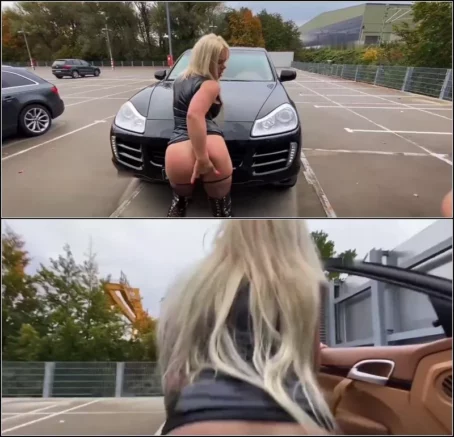 SteffiBlond - LATEX BILLIG B!TCH - bums mich gratis auf dem PARKDECK [HD 720p] (MDH)