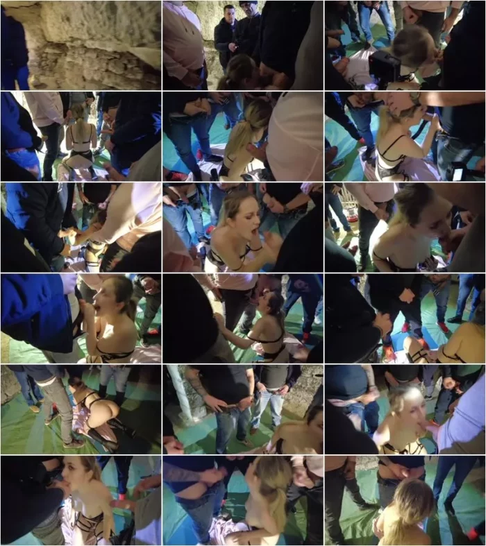Louiselittlefrench - Bukkake de la Grotte [FullHD 1080p] (Bukkake)