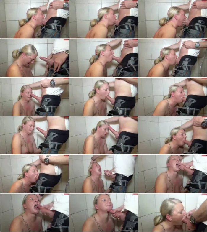 RosellaExtrem - Gnadenloser Kehlenfick mit Sperma-Dusche [HD 720p] (MDH)
