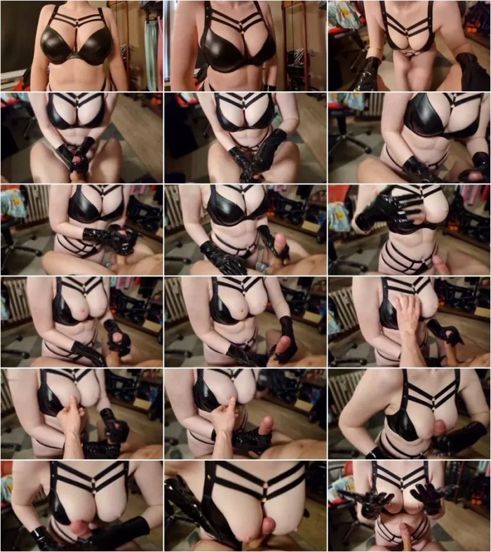 Lisa-Sack - 240 Sekunden - Leder Handschuh Flittchen melkt dich zum Orgasmus [FullHD 1080p] (MDH)
