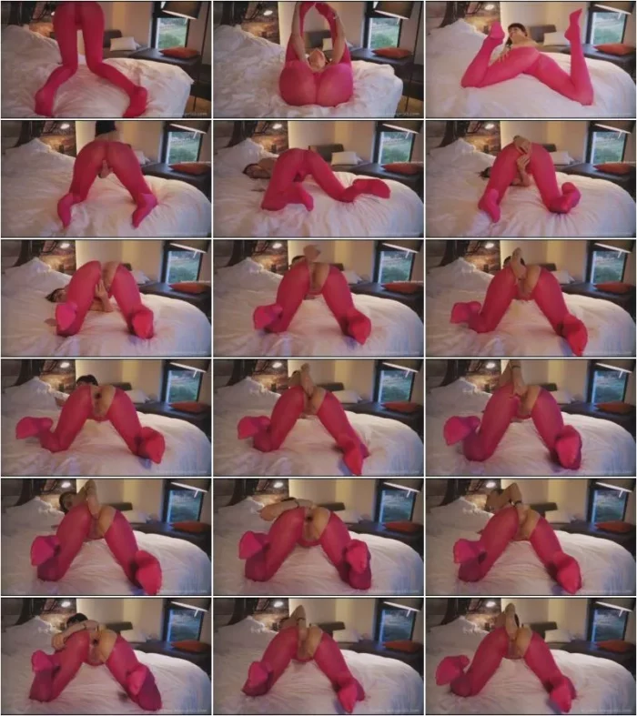 Mylene - Nylon pink pantyhose. Anal fisting, gape [HD 720p] (Anal Fisting)