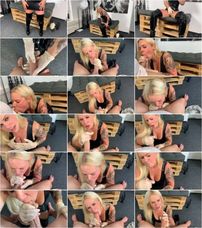 SteffiBlond - Die Latexbitch besorgt es dir - Blow wixx in Latexhandschuhen [FullHD 1080p] (MDH)