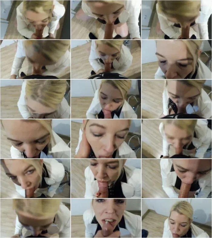 NateAlex - Blonde Chef Sekretarin Milf Carina Tief Blasen und Gesichtsbesamung [FullHD 1080p] (MDH)