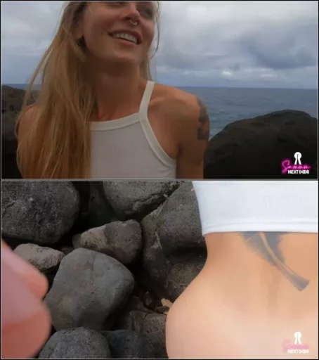 SammmNextDoor - Fuck Me by the Ocean in Hawaii - Public Sex Amateur Couple [FullHD 1080p] (Amateur)