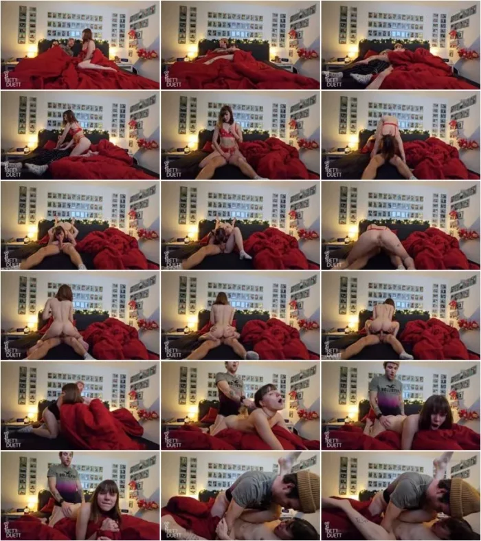 BettDuett - Weihnachtlicher Kuschelsex im Bett [FullHD 1080p] (MDH)