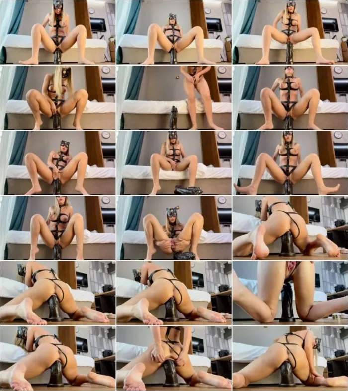 Crazy Wife Slut - Huge Dildo Cunt Destroyer [FullHD 1080p] (Scatbook)