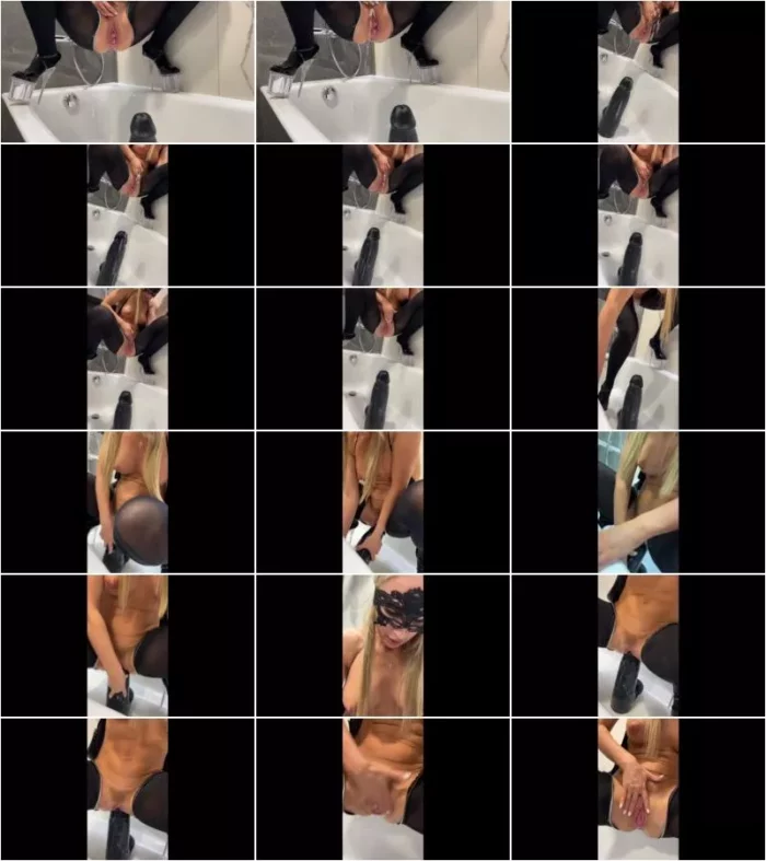 Crazy Wife Slut - Pee on dildo [FullHD 1080p] (Scatbook)