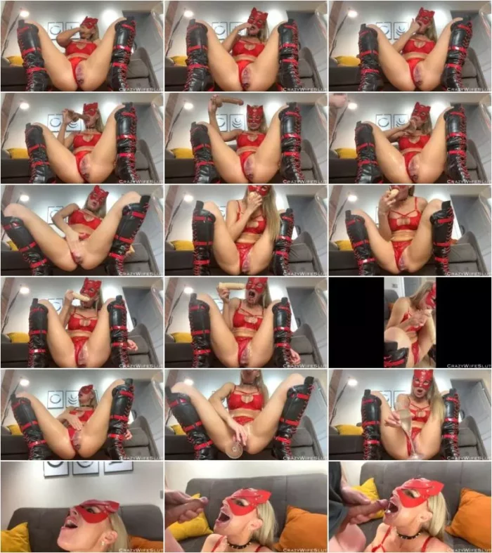 Crazy Wife Slut - Rough dildo [FullHD 1080p] (Scatbook)