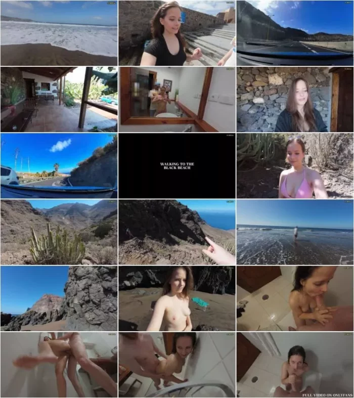 hermione_potter - VLOG - Gran Canaria - first Naked on the Beach, then he Fucks me in the Shower [FullHD 1080p] (MDH)