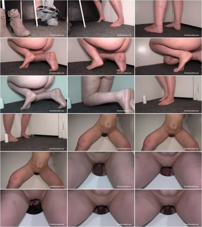 Marie - Bare Feet & Ass Of Girl Marie At Gloryhole [FullHD 1080p] (First GloryHole)
