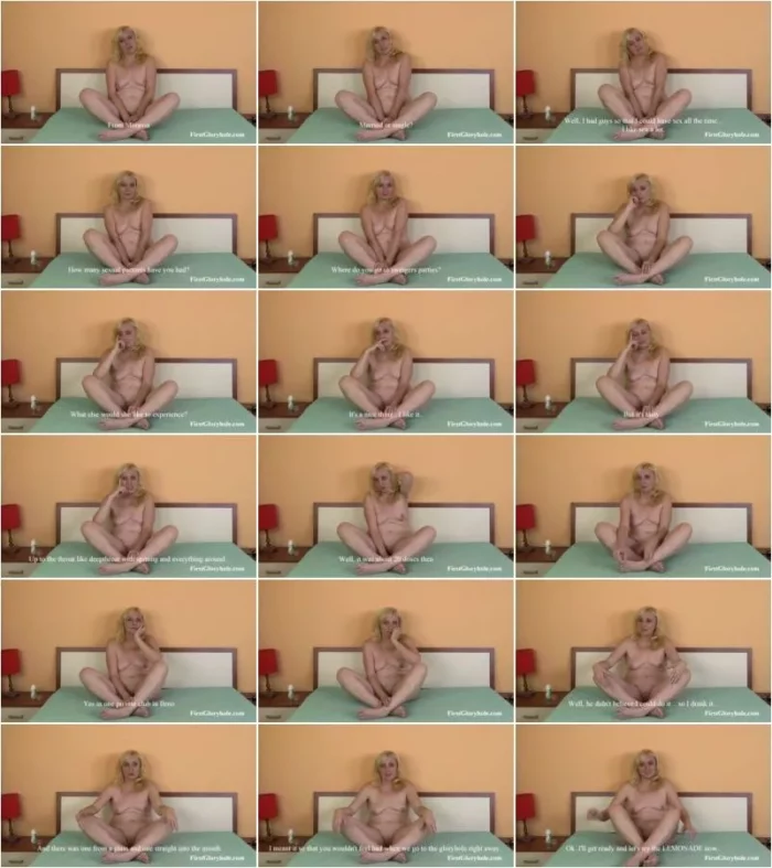 Lena - interview before her first Gloryhole [FullHD 1080p] (First GloryHole)