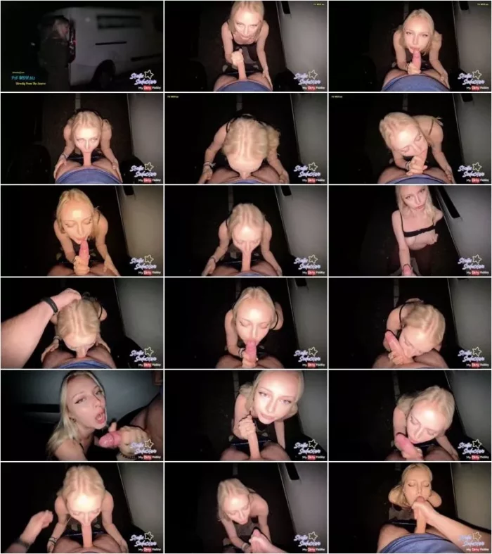 StellaSeductive - Erstes Date und schon hungrig nach seinem Schwanz - Blowjob auf dem Parkplatz wird ganz schon nass [FullHD 1080p] (MDH)
