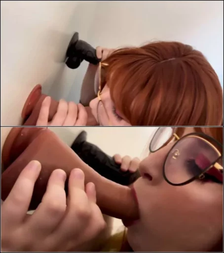nerdy_cinnamon - Tiefer Dildo Blowbang mit zwei richtig dicken Schwanzen [FullHD 1080p] (MDH)