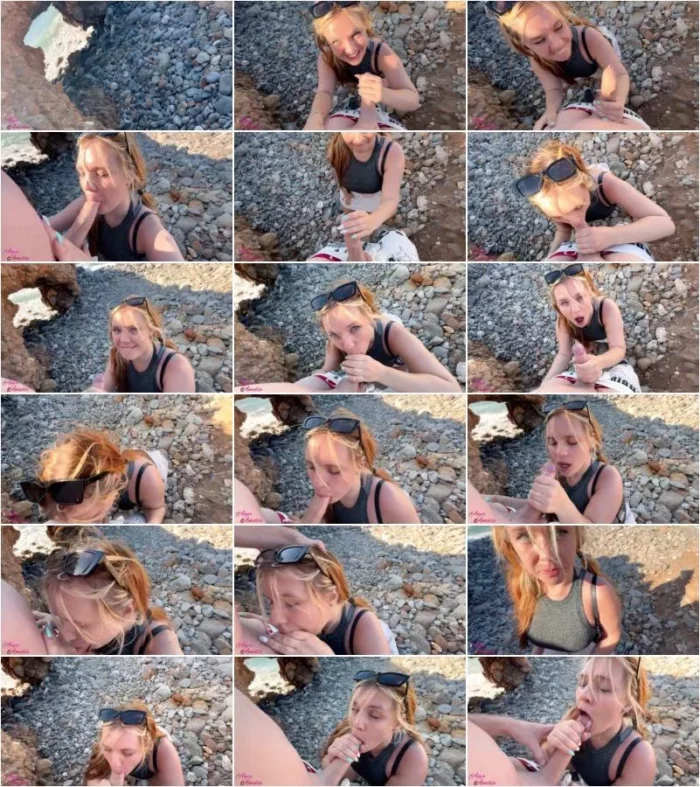AnjaAmelia - Direkt am Strand - Outdoor-halsfick extrem [HD 720p] (MDH)