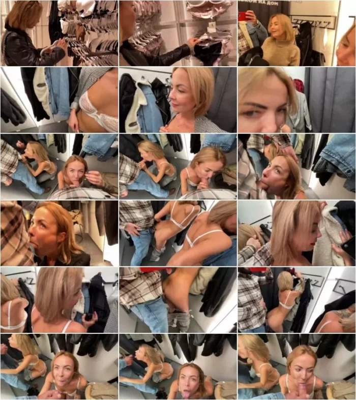 BarbaraXO - Beim Einkauf geil geworden und in Umkleide gefickt [HD 720p] (MDH)