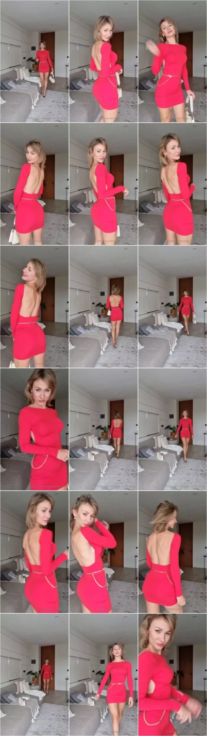 Angel The Dreamgirl - 2024-06-03 Red little sexy dress [UltraHD/2K 1920p] (0nlyfans)