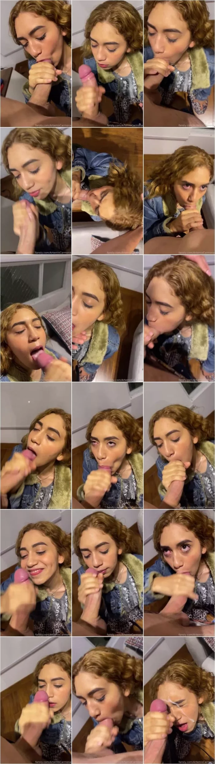 Artemis Carmona - Blowjob & Facial [UltraHD/2K 1920p] (Latina)