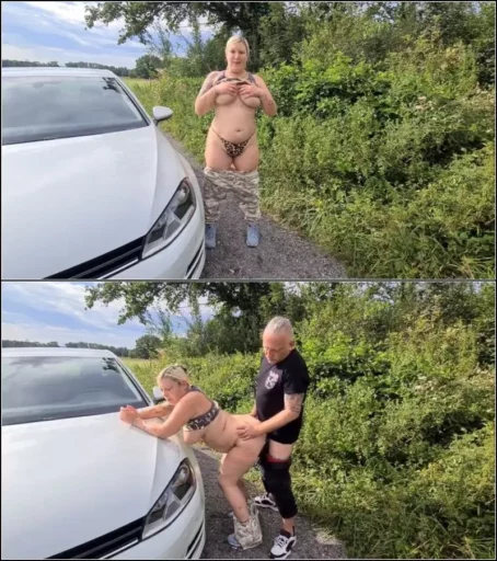sexymaus5711 - Beim Ausflug Blank am Auto [HD 720p] (MDH)