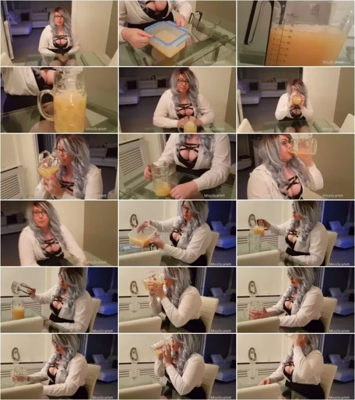 Miss Scarlett - Drinks 28 Fl Oz Of Cum [HD 720p] (Gokkun)