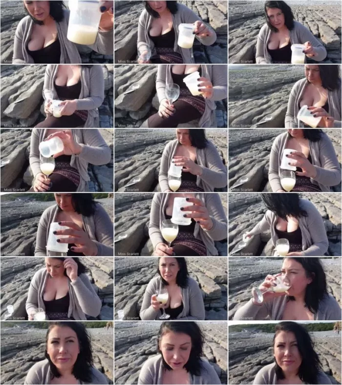 Miss Scarlett - Drinks 60   Loads At The Beach [HD 720p] (Gokkun)